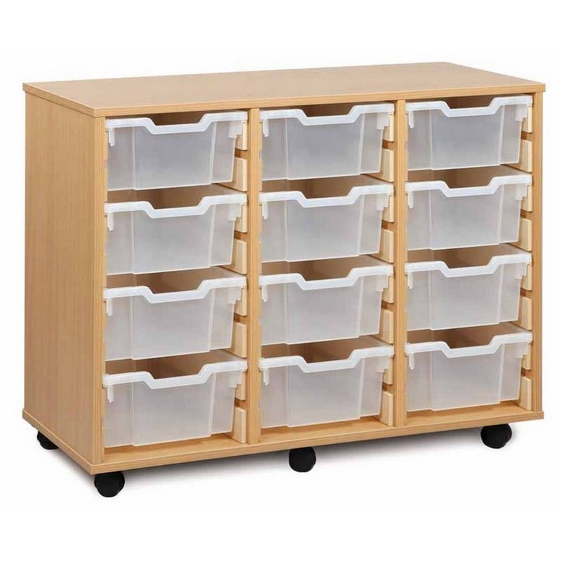 Monarch 12 Deep Tray Unit Clear