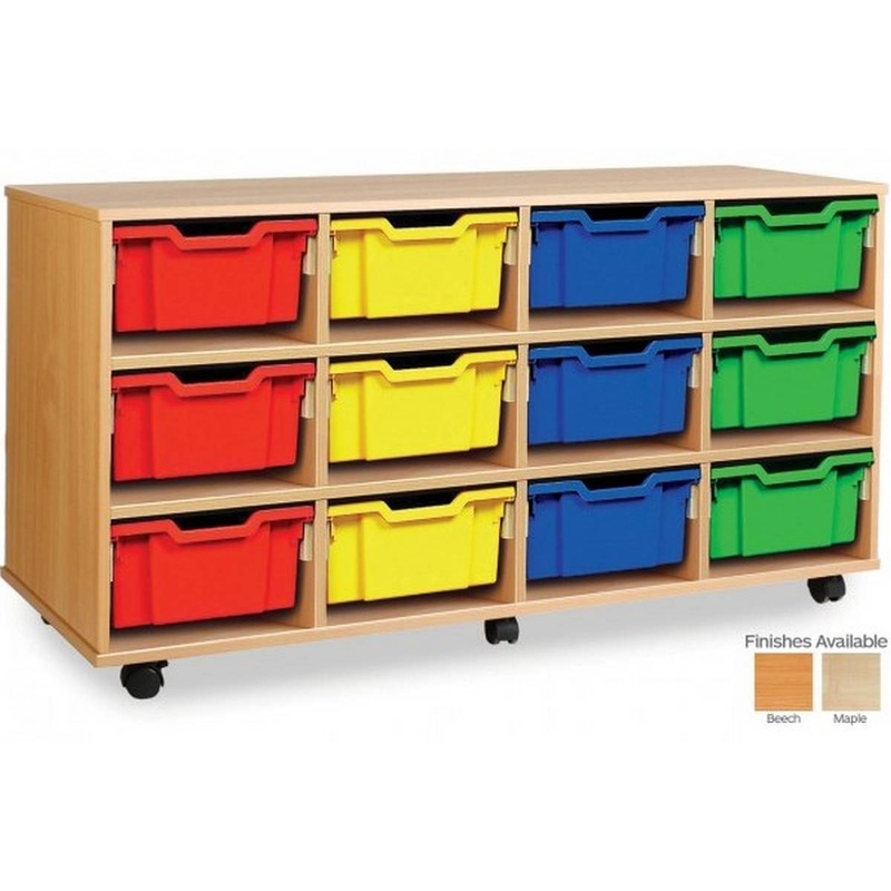 Monarch 12 Deep Tray Storage Unit Assorted Colours