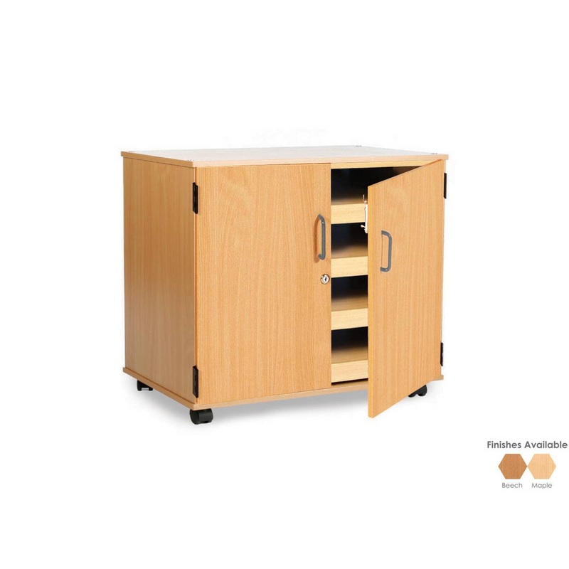 Monarch MEQPSUD Mobile 4 Drawer Paper Storage Unit for A1 Paper with Doors