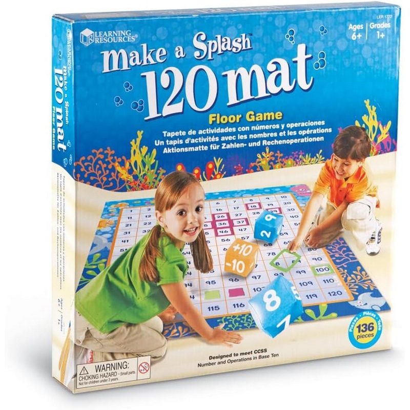 Learning Resources Make a Splash 120 Mat Floor Game
