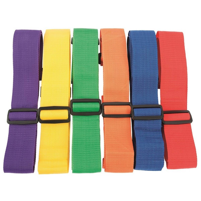 Set of 6 Adjustable Belts  Blue