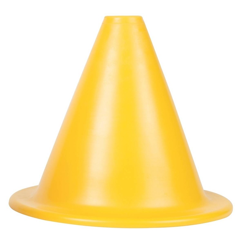 Set of 6 Flexible Cones 15.5cm  Yellow