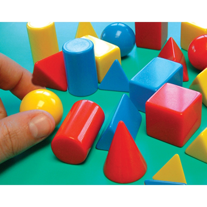 Small Solid Geometric Shapes  Classpack of 96