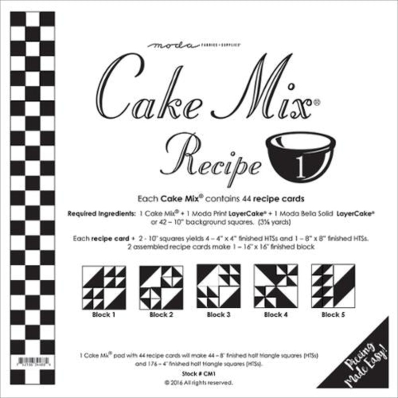 Cake Mix Recipe 1 Quilt Papers by Moda Fabrics (ONLINE ORDER ONLY)