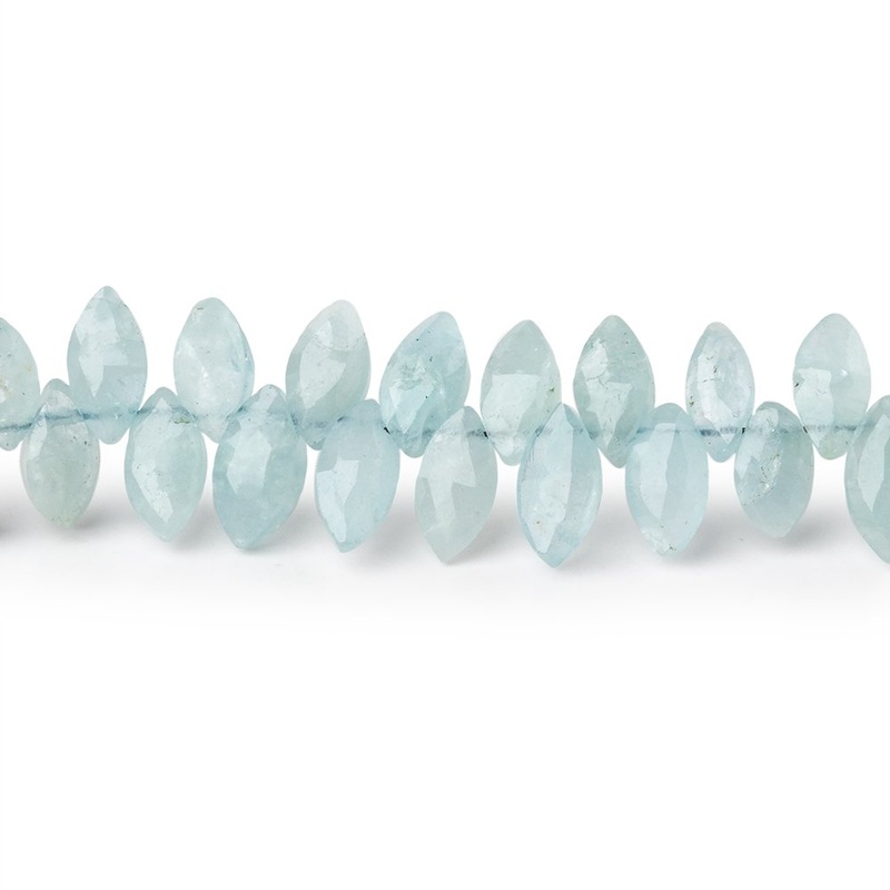 7x4mm Aquamarine Faceted Marquise Beads 7 inch 72 pieces (ONLINE ORDER ONLY)