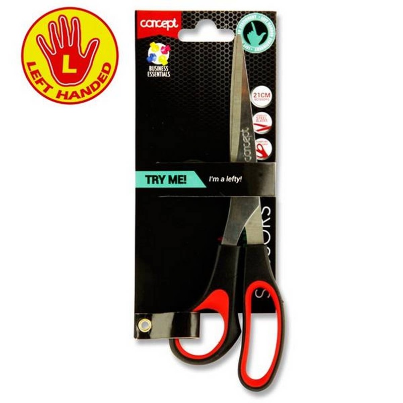 Concept 21cm Comfort Grip Scissors  Left Handed
