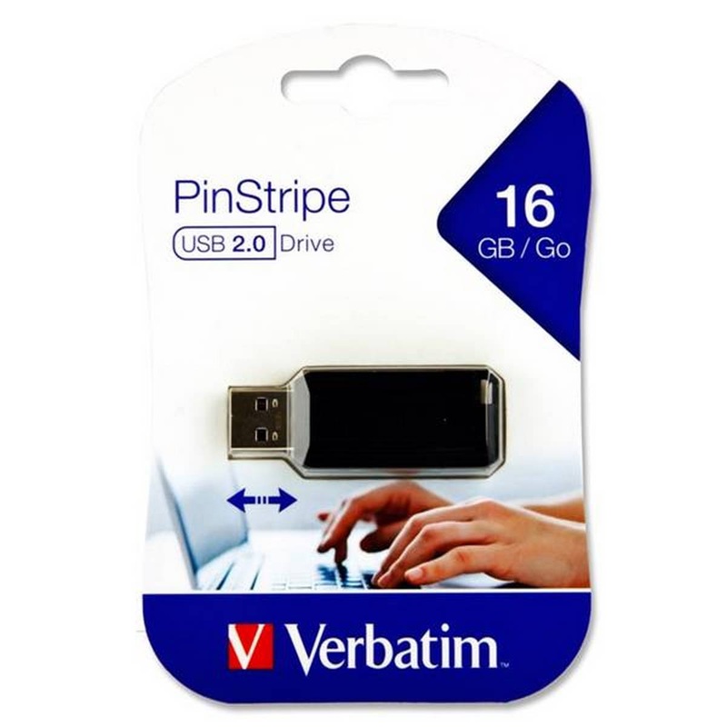 Verbatim Pinstripe Usb Drive  16gb