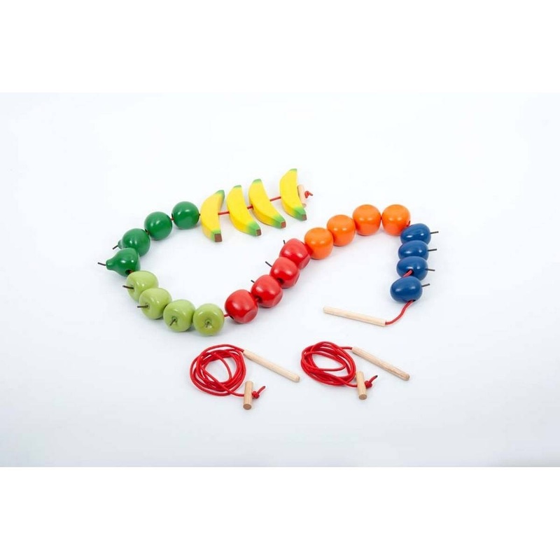 Wooden Threading Fruits  Pack of 24