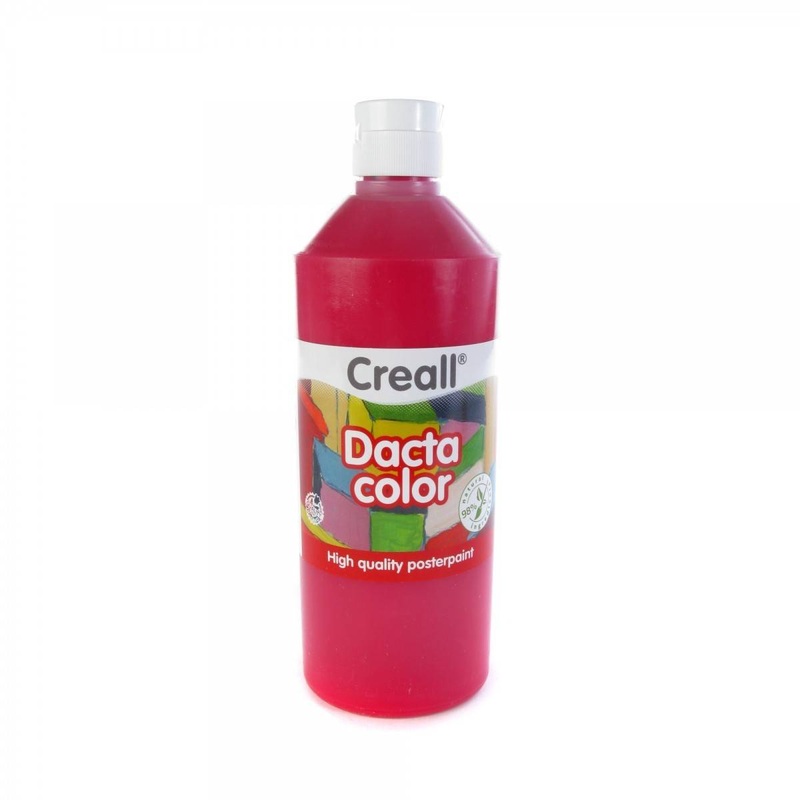 Creall 500ml Bottle Poster Paint  Primary Red