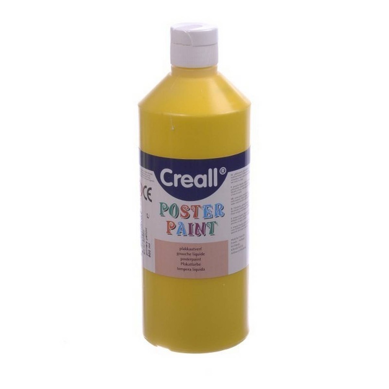 Creall 500ml Bottle Poster Paint  Yellow