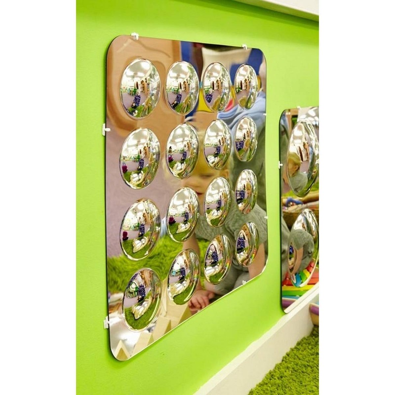 Large 16-Domed Acrylic Mirror Panel  490mm