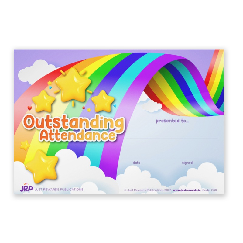 Outstanding Attendance Award Certificates