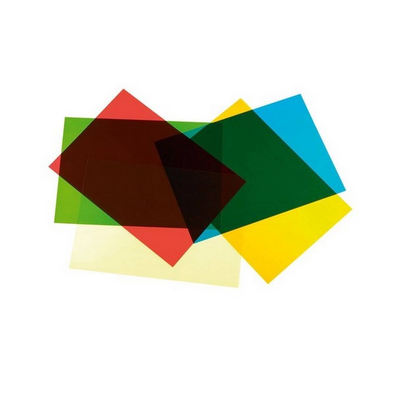 A4 Acetate Sheets Mixed Colours Pack of 5