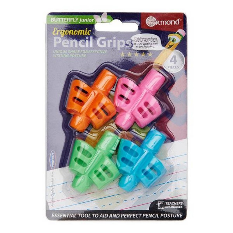Butterfly Junior Pencil Grips Pack of 4