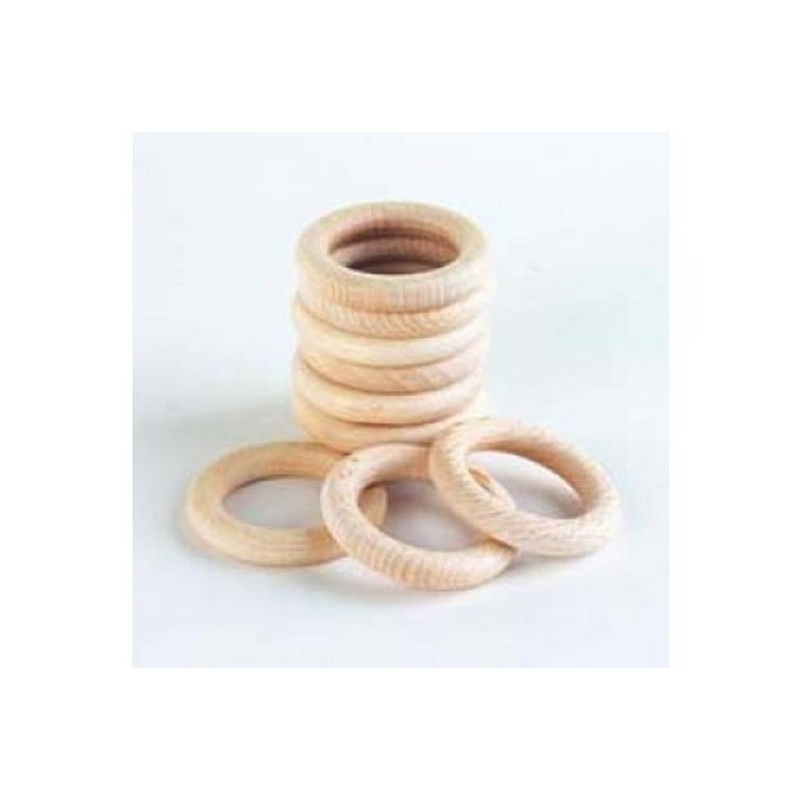 Small Wooden Rings 56mm- pack of 10