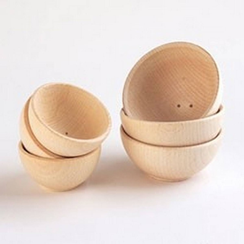 **Wooden Bowls 70mm  pack of 3