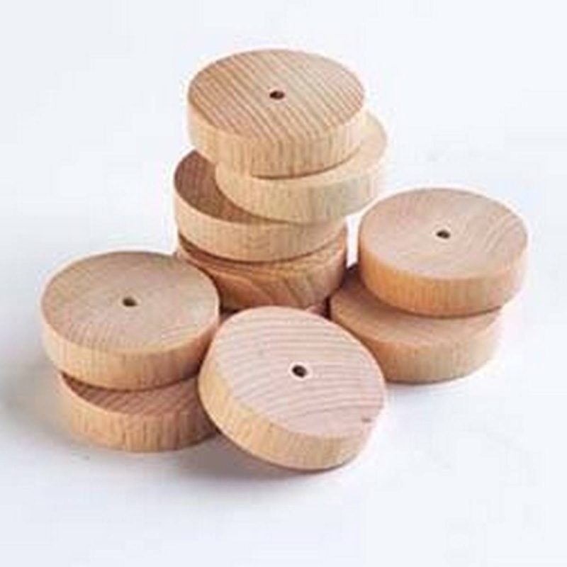 Wooden Plain Wheels 40mm  pack of 10