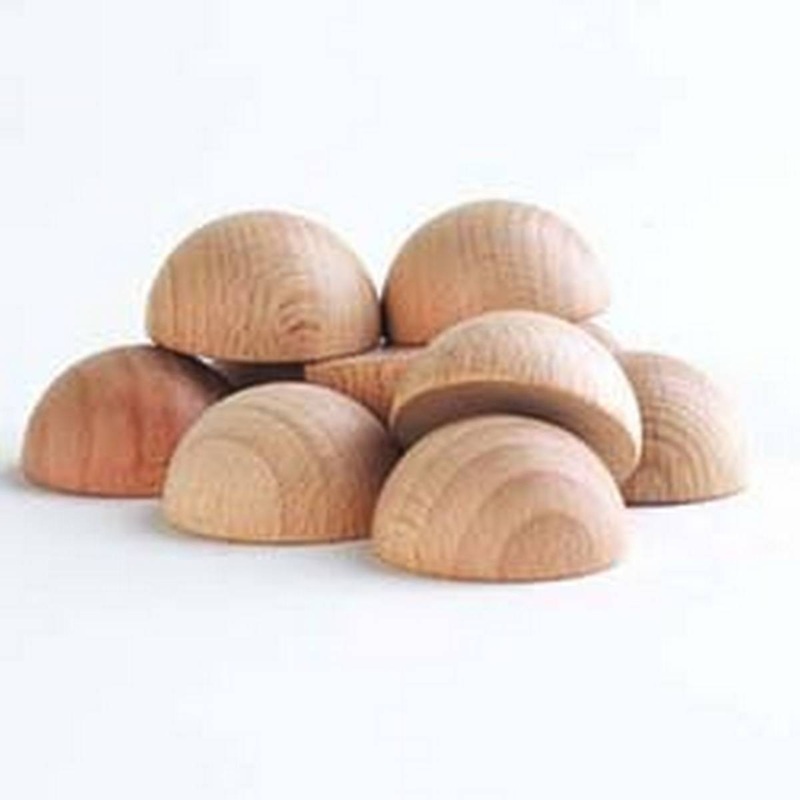 Wooden Semispheres  pack of 10