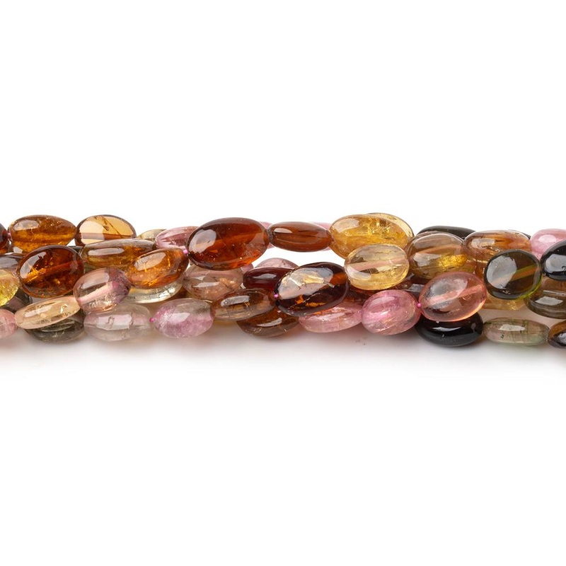 5×4-7x5mm Multi Color Tourmaline Plain Ovals 14.5 inch 56 Beads (ONLINE ORDER ONLY)