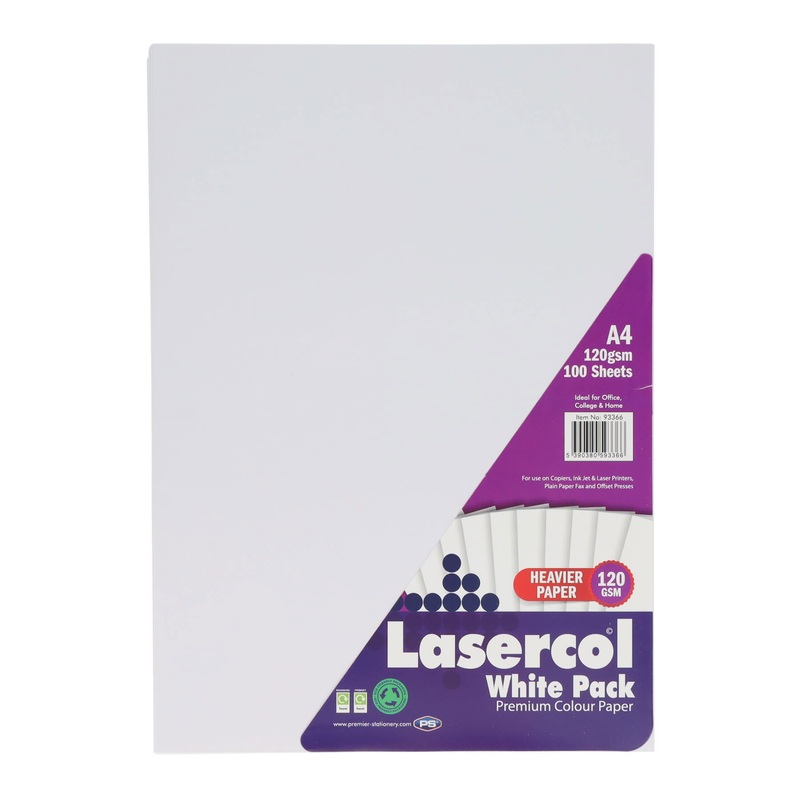 A4 White Paper 120gms (Pack of 100 Sheets)
