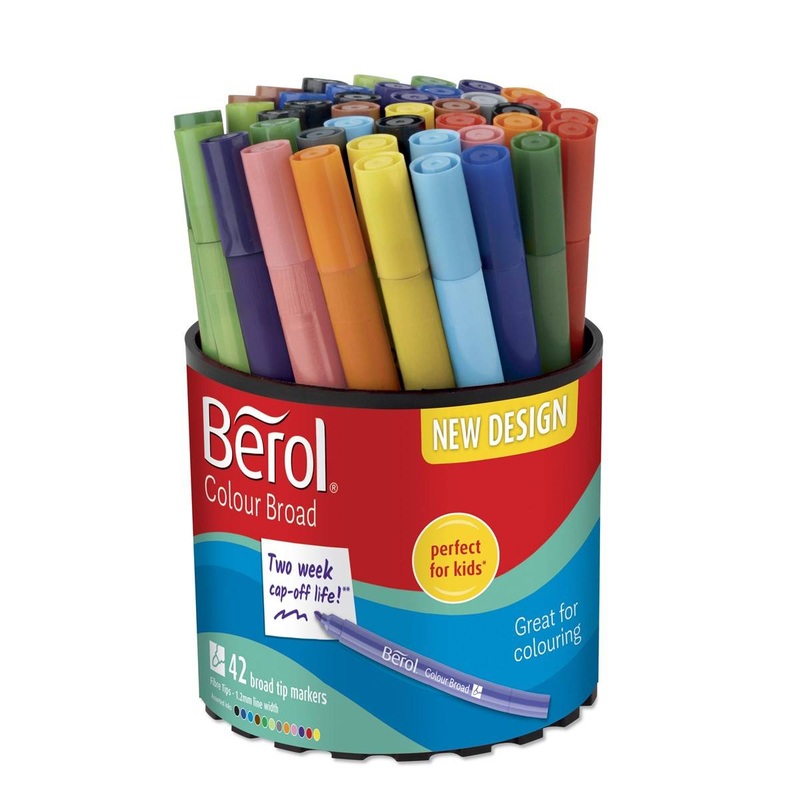 Berol Colourbroad Pens Tub 42