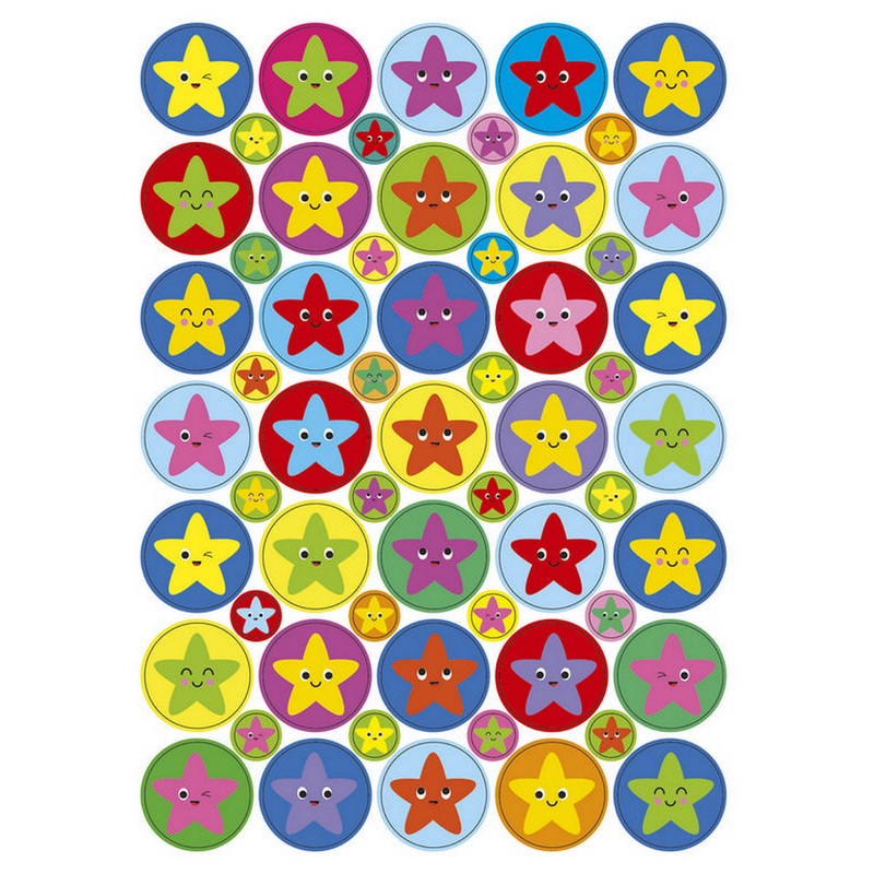 Coloured Star Stickers