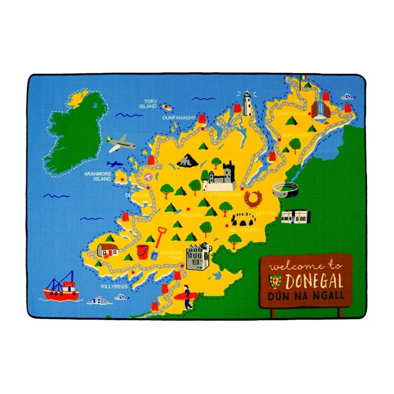 Map of Donegal Educational Play Mat 200x140cm