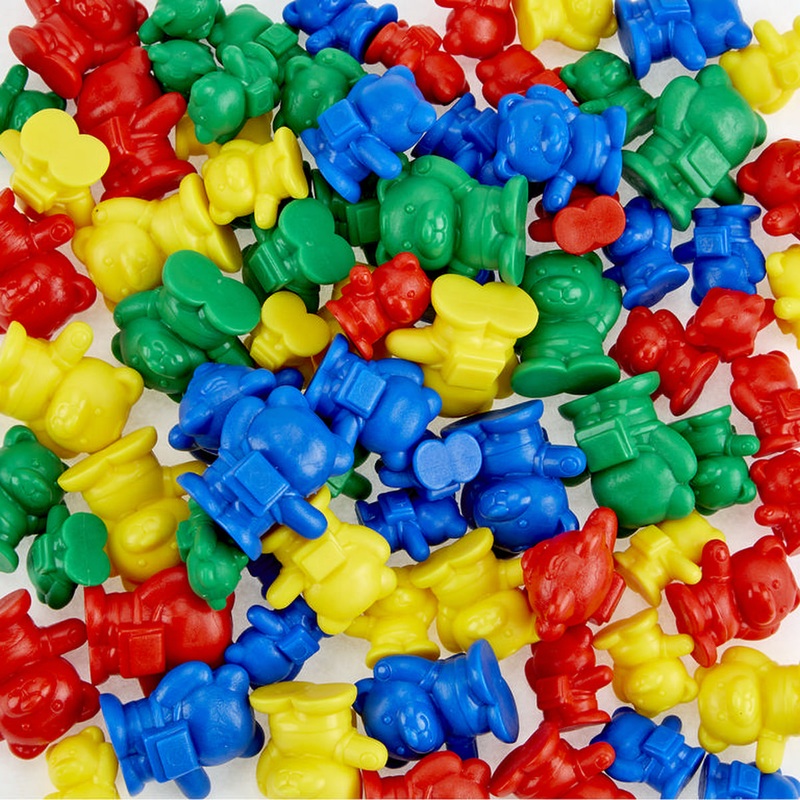 Teddy Bear Rucksack Counters  Pack of 80