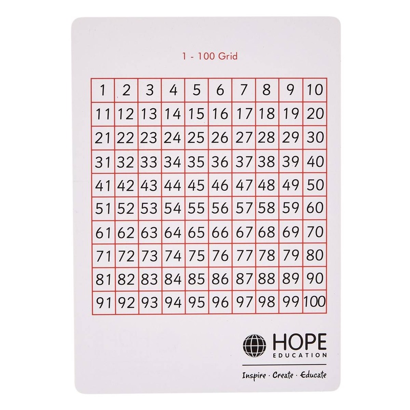 Write-On/Wipe-Off 100 Squares  Pack of 35
