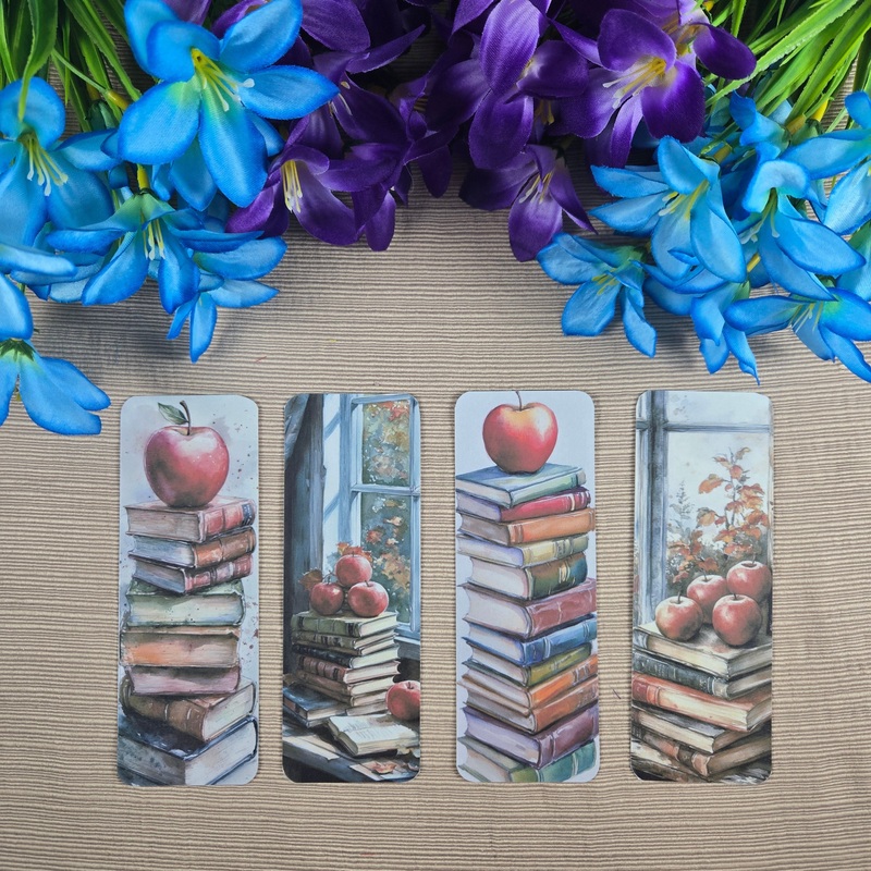 Apples and Books Bookmark (ONLINE ORDER ONLY)