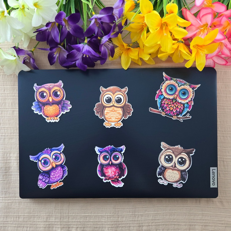 Colorful Owl Stickers (ONLINE ORDER ONLY)