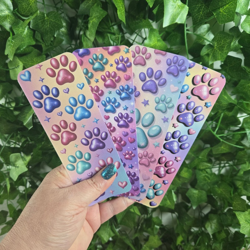 Colorful Paw Prints Bookmark (ONLINE ORDER ONLY)