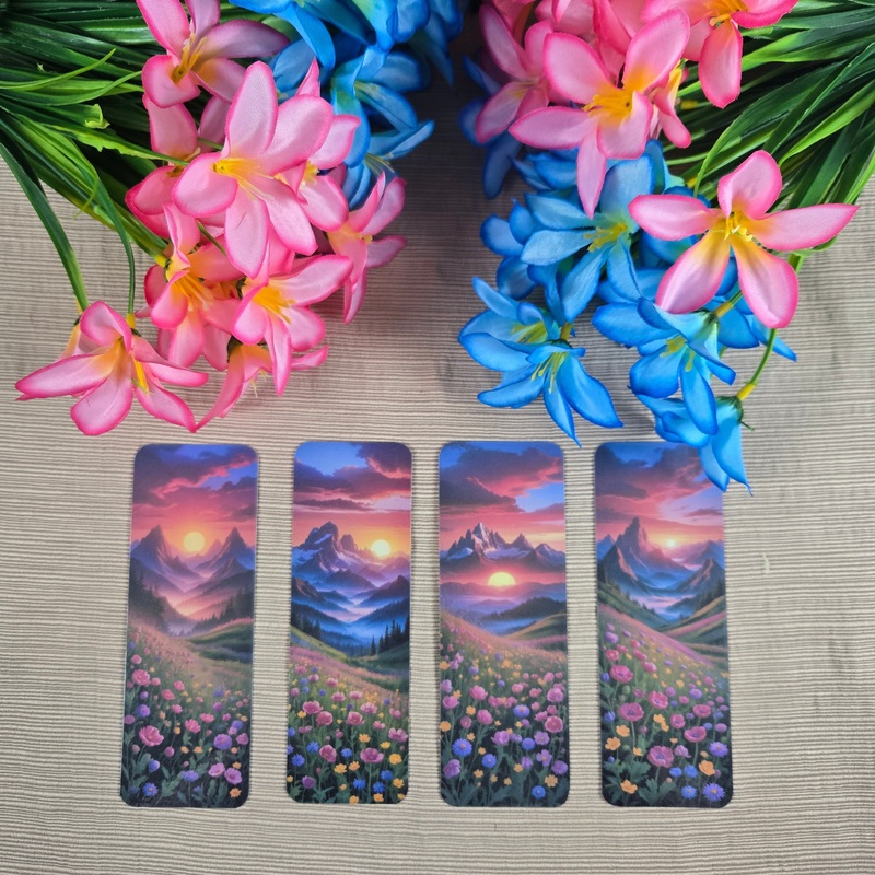 Mountain Floral Landscape Bookmark (ONLINE ORDER ONLY)