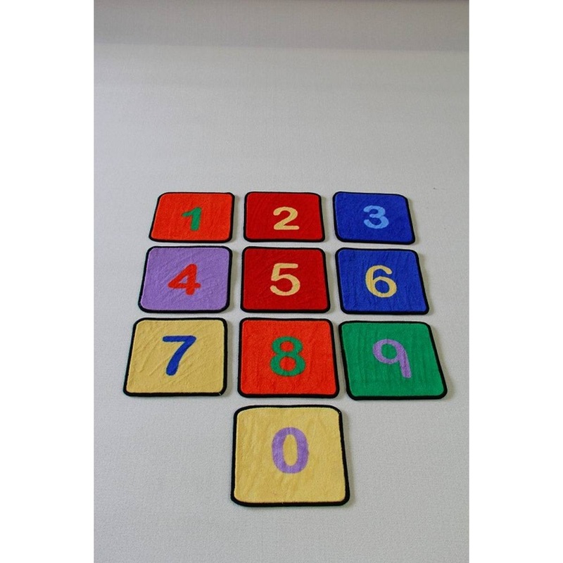 Number Squares 0-9 Play Mats 35x35cm