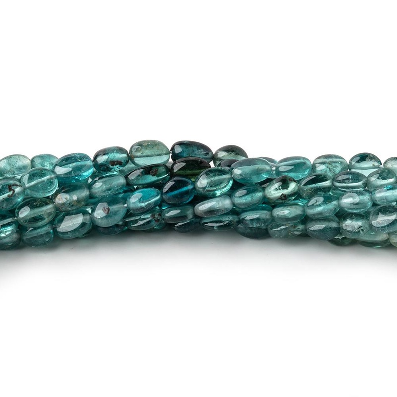 4×3-5×3.5mm Indicolite Tourmaline Plain Oval Beads 16 inch 90 pieces AA (ONLINE ORDER ONLY)