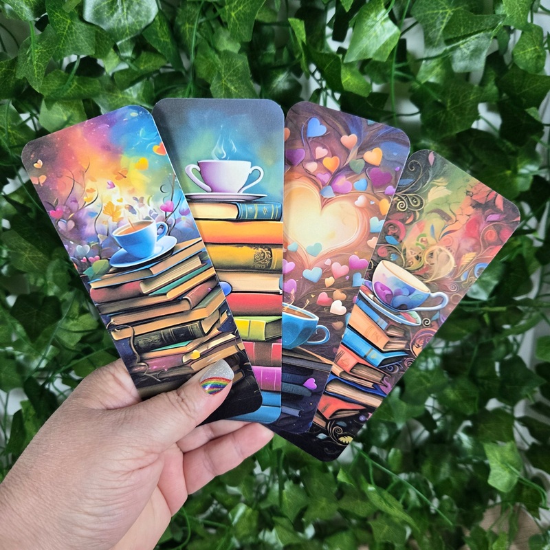 Beautiful Books and Coffee Bookmark (ONLINE ORDER ONLY)
