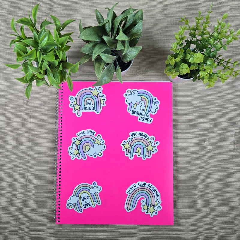 Rainbow Love Stickers (ONLINE ORDER ONLY)