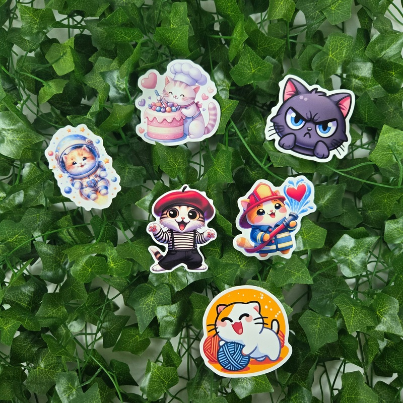 Silly Cat Stickers (ONLINE ORDER ONLY)