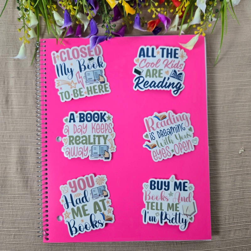 Book lover Quotes Series 1 Stickers (ONLINE ORDER ONLY)
