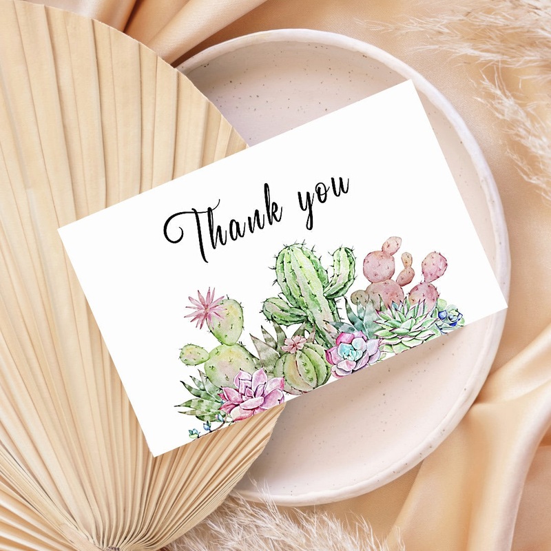 Cactus Thank You Card (ONLINE ORDER ONLY)