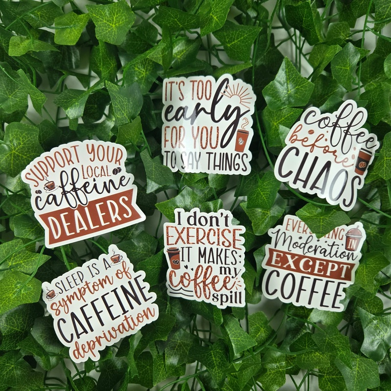 Coffee Quotes Series 2 Stickers (ONLINE ORDER ONLY)