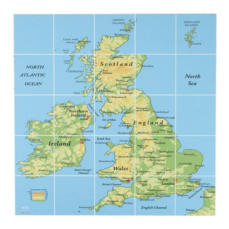 E.a.r.l Ireland & Uk Map Floor Mat