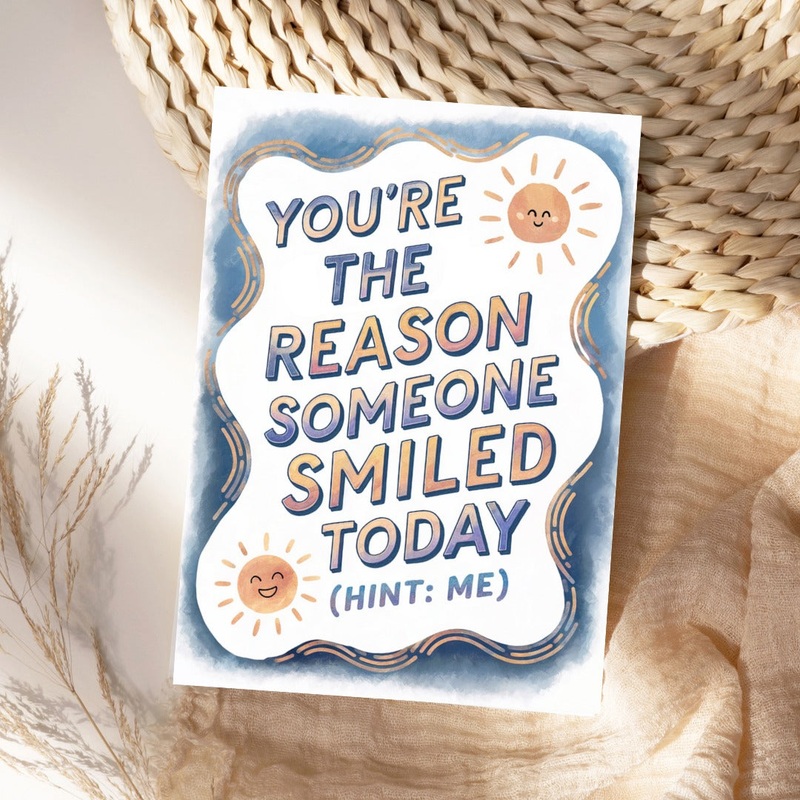 You’re the Reason Someone Smiled Today, Thinking of You Card (ONLINE ORDER ONLY)