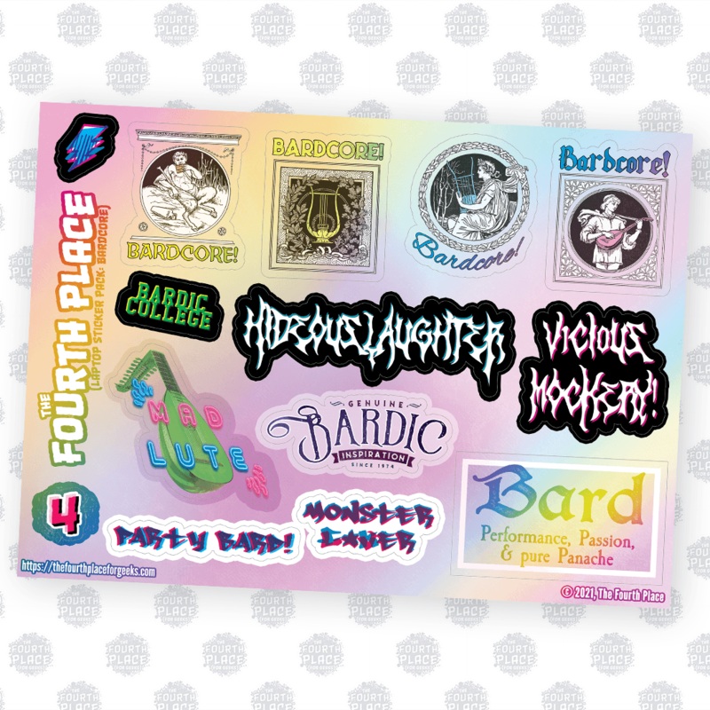 Bardcore! Stickers (ONLINE ORDER ONLY)