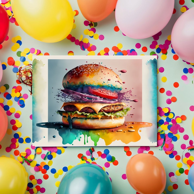 Birthday Burger Card (ONLINE ORDER ONLY)