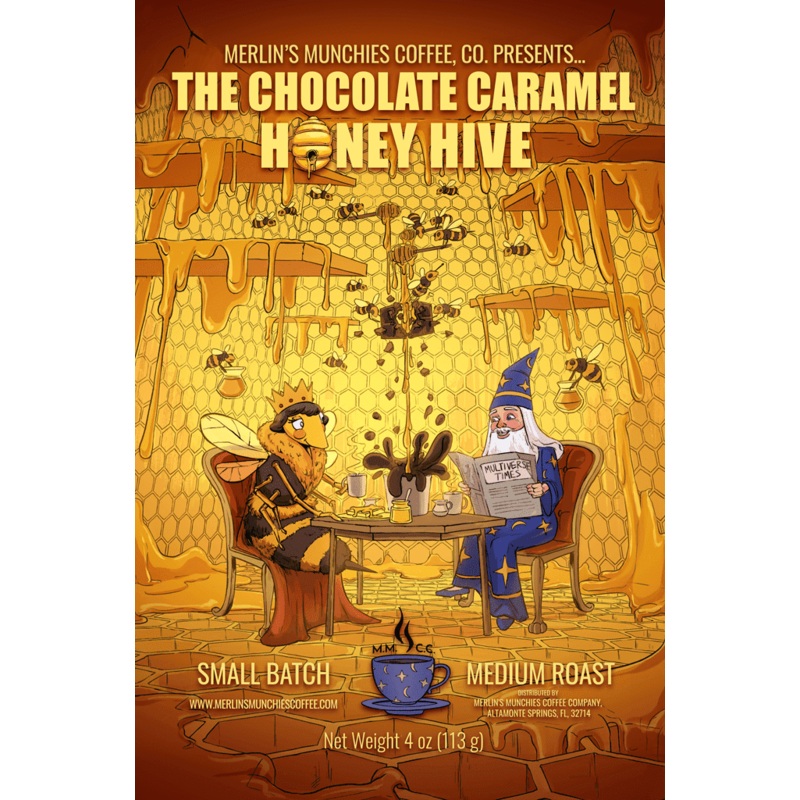 DECAF Chocolate Caramel Honey Hive 12oz (ONLINE ORDER ONLY)