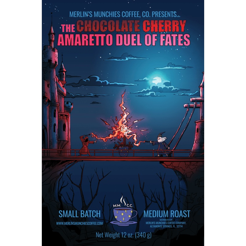 DECAF Chocolate Cherry Amaretto Duel of Fates 12 oz (ONLINE ORDER ONLY)