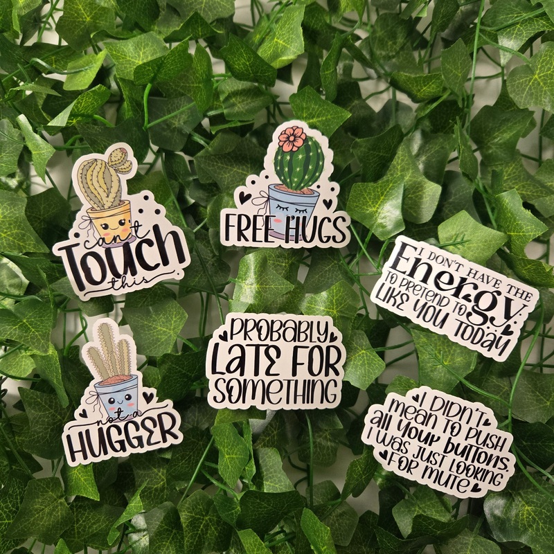 Funny Sarcastic Cactus Stickers (ONLINE ORDER ONLY)