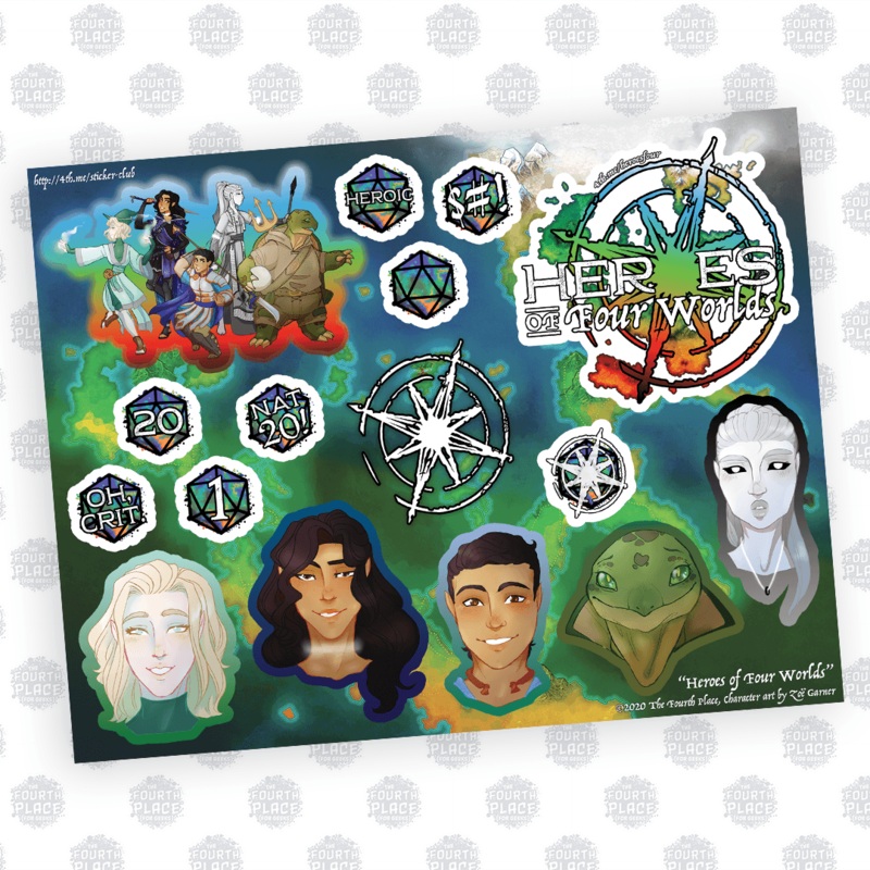 Heroes of Four Worlds Stickers (ONLINE ORDER ONLY)