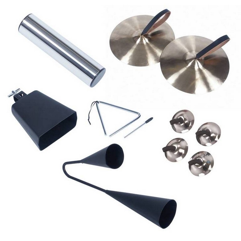 Metal Percussion Instrument Set  Pack of 7